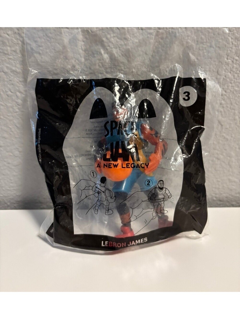 #3 Space Jam A New Legacy Lebron James 2021 Mcdonald's Happy Meal Toy New Sealed